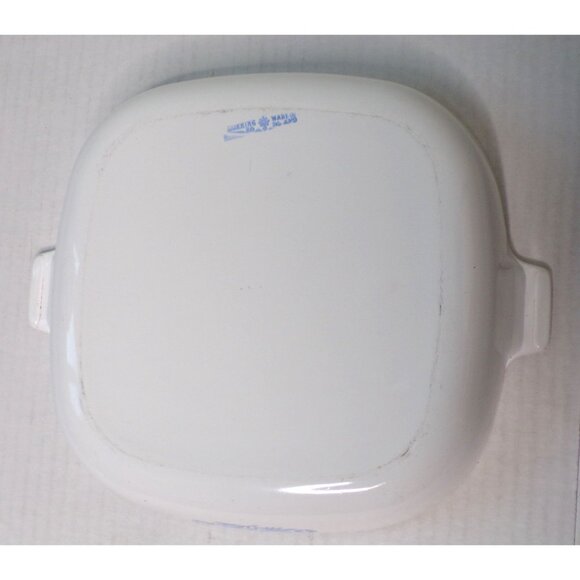CORNING WARE Vintage Blue Cornflower Casserole Baking Dish with Cover and Stand - Picture 6 of 8